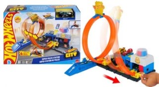 Hot Wheels Tor wyścigowy Hot Wheels City Posterunek policji (JBM71)
