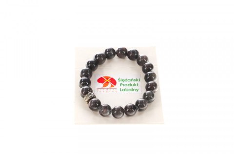 Mol Bransoletka Mol bransoletka jadeit górski szara śliwka 10mm Mol Bransoletka Mol bransoletka jadeit górski szara śliwka 10mm