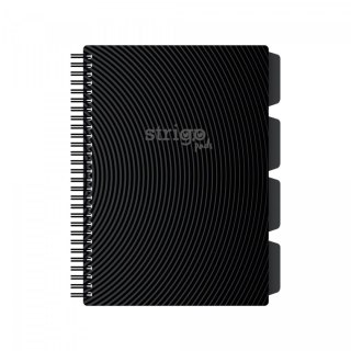 Strigo Kołozeszyt (kołobrulion) Strigo BASIC SZARY B5 100k. 80g krata (PADS059)