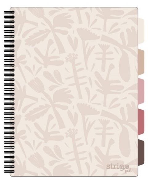 Strigo Kołozeszyt (kołobrulion) Strigo FLORAL BEŻOWY A4 100k. 80g krata (PADS044) Strigo Kołozeszyt (kołobrulion) Strigo FLORAL BEŻOWY A4 100k. 80g krata (PADS044)