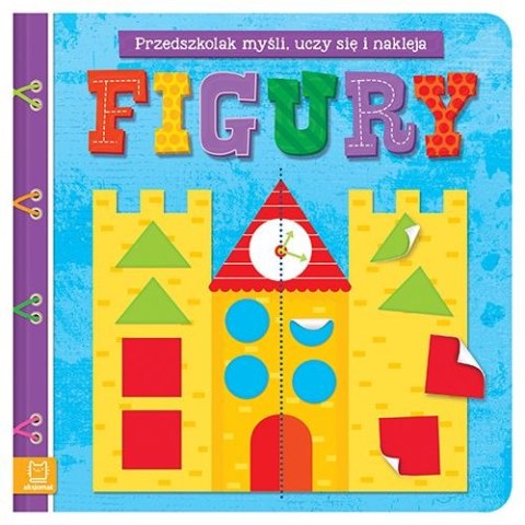 Aksjomat Książeczka edukacyjna Figury. Myślę, bawię się i naklejam Aksjomat (2367)
