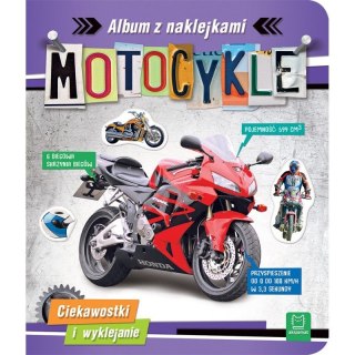 Aksjomat Książeczka edukacyjna Motocykle. Album z naklejkami. Ciekawostki i wyklejanie Aksjomat