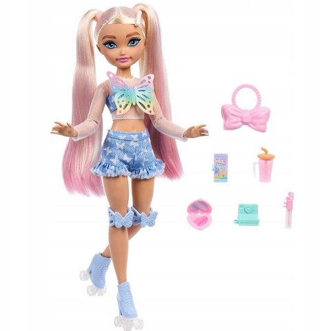 Barbie Lalka Dream Besties modowa Malibu na wrotkach + akcesoria [mm:] 290 Barbie (JFX96)