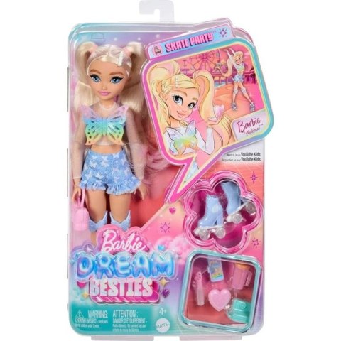 Barbie Lalka Dream Besties modowa Malibu na wrotkach + akcesoria [mm:] 290 Barbie (JFX96)