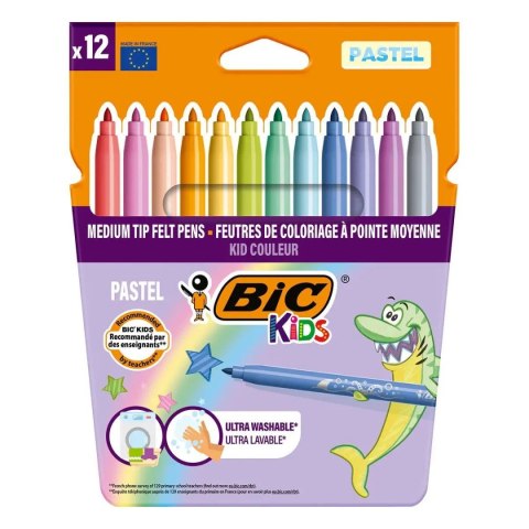 Bic Kids Flamaster Bic Kids pastelowe 12 kol. (520084) Bic Kids Flamaster Bic Kids pastelowe 12 kol. (520084)
