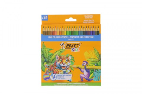 Bic Kredki ołówkowe Bic KIDS SMOOTH 24KOL 24 kol. (525787) Bic Kredki ołówkowe Bic KIDS SMOOTH 24KOL 24 kol. (525787)