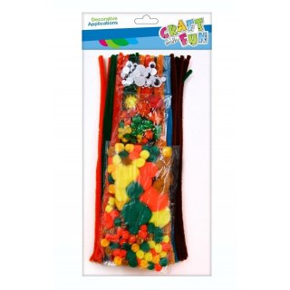 Craft with Fun Zestaw kreatywny Craft with Fun pompon i druciki (463781)