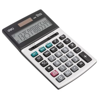 Deli Kalkulator na biurko Deli 12 pozycyjny srebrny (E1250)