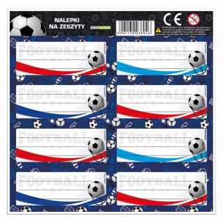 Derform Naklejka na zeszyt Piłka [mm:] 160x160 Derform (NNZPI)