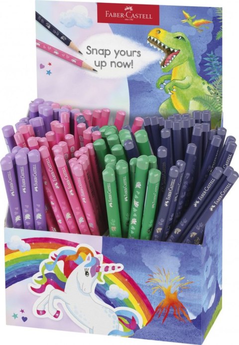 Faber Castell Ołówek Faber Castell Display jednorożec+dinozaury 80 szt. standardowy + 40 Jumbo HB (111555 FC) Faber Castell Ołówek Faber Castell Display jednorożec+dinozaury 80 szt. standardowy + 40 Jumbo HB (111555 FC)