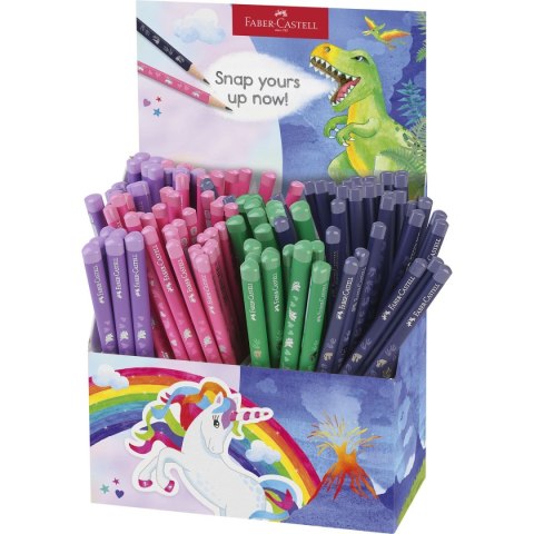 Faber Castell Ołówek Faber Castell Display jednorożec+dinozaury 80 szt. standardowy + 40 Jumbo HB (111555 FC) Faber Castell Ołówek Faber Castell Display jednorożec+dinozaury 80 szt. standardowy + 40 Jumbo HB (111555 FC)