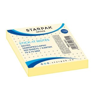 Starpak Notes samoprzylepny Starpak Office żółty 100k [mm:] 76x76 (152617)