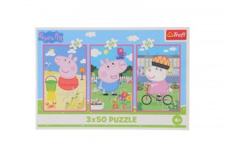 Trefl Puzzle Trefl Peppa Pig Siła przyjaźni 3x50 el. (34877)