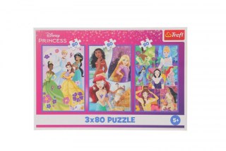 Trefl Puzzle Trefl Princess Księżniczki przyjaciółki 3x80 el. (34884)