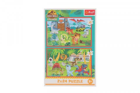 Trefl Puzzle Trefl Universal Jurassic World Małe dinozaury 2x24 el. (34437) Trefl Puzzle Trefl Universal Jurassic World Małe dinozaury 2x24 el. (34437)