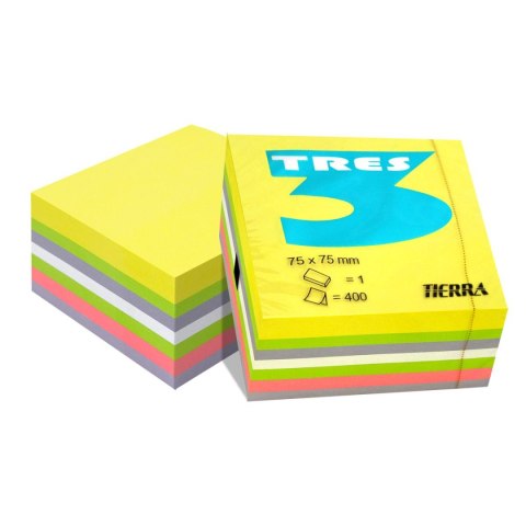 Tres Kostka papierowa Tres kolor [mm:] 75x75