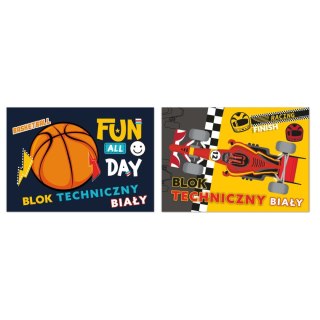 Beniamin Blok techniczny Beniamin biały NO NAME - CHŁOPIEC A4 biały 20k