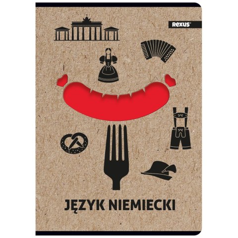 Beniamin Zeszyt Kraft Liner j.niemiecki A5 70g krata [mm:] 147x209 Beniamin (6102083)