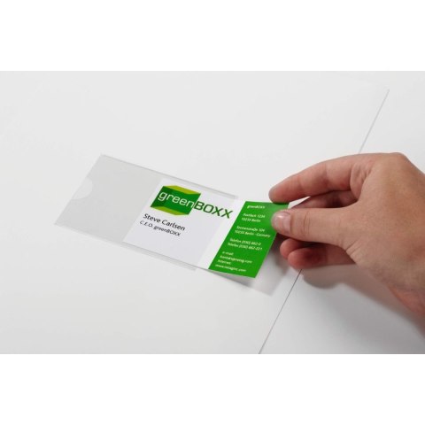 Durable Kieszeń samoprzylepna Durable POCKETFIX® przezroczysty [mm:] 93x62 (8021)