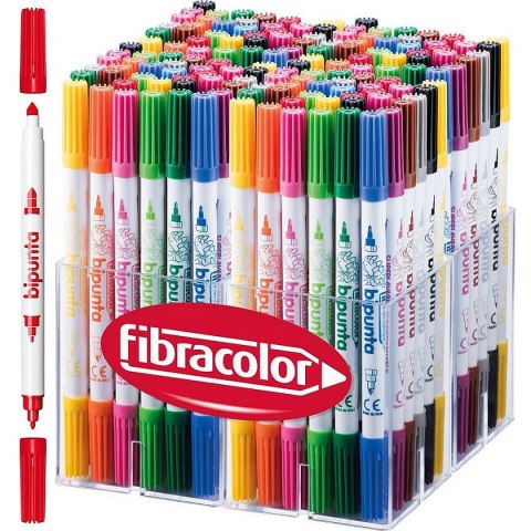 Fibracolor Flamaster dwustronny 144 kol. Fibracolor