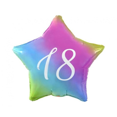 Godan Balon foliowy 18 gwiazda gradient, nadruk biały 19cal Godan (FG-G18T)