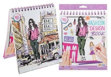 Grafix Zestaw kreatywny dla dzieci książeczka do projektowania mody Grafix (230005)