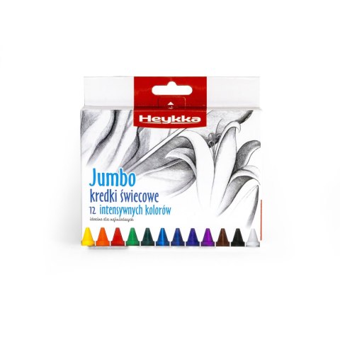 Heykka Kredki świecowe Heykka Heyyka Jumbo Kredki świecowe,12 szt 12 kol. (610401) Heykka Kredki świecowe Heykka Heyyka Jumbo Kredki świecowe,12 szt 12 kol. (610401)