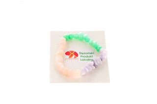 Mol Bransoletka Mol bransoletka jadeit górski bryłka mix groszek róż lawenda 6x10mm