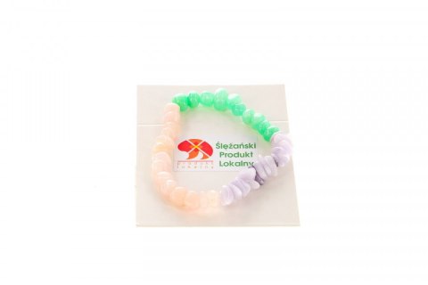 Mol Bransoletka Mol bransoletka jadeit górski bryłka mix groszek róż lawenda 6x10mm Mol Bransoletka Mol bransoletka jadeit górski bryłka mix groszek róż lawenda 6x10mm