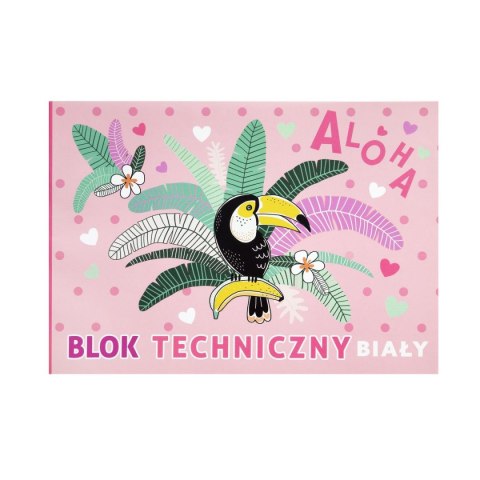 Rexus Blok techniczny Rexus DZIEWCZYNKA A4 biały 170g 20k [mm:] 295x210