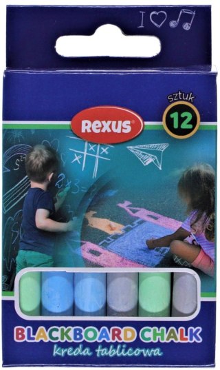 Rexus Kreda Rexus tablicowa kolor: mix 12 szt