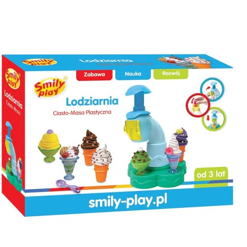 Smily Play Zestaw kreatywny Smily Play Ciasto-masa lodziarnia (SP83686) Smily Play Zestaw kreatywny Smily Play Ciasto-masa lodziarnia (SP83686)