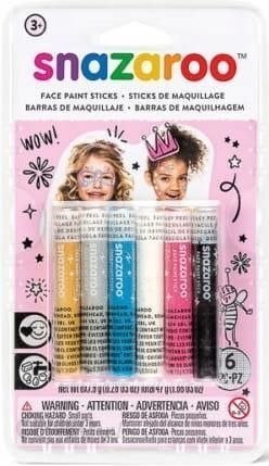Snazaroo Kredki do malowania twarzy Snazaroo Girls 6 kol. (1172037) Snazaroo Kredki do malowania twarzy Snazaroo Girls 6 kol. (1172037)