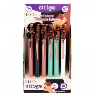 Strigo Długopis żelowy Strigo DECO niebieski 0,7mm (SSC461)