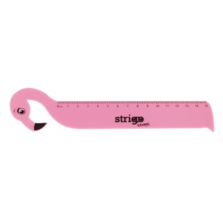 Strigo Linijka plastikowa Strigo 15 cm FLAMING 15cm (SSC360)