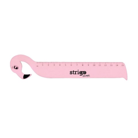 Strigo Linijka plastikowa Strigo 15 cm FLAMING 15cm (SSC360) Strigo Linijka plastikowa Strigo 15 cm FLAMING 15cm (SSC360)