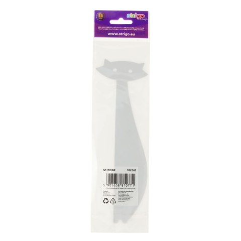 Strigo Linijka plastikowa Strigo 15 cm KOTEK 15cm (SSC362) Strigo Linijka plastikowa Strigo 15 cm KOTEK 15cm (SSC362)
