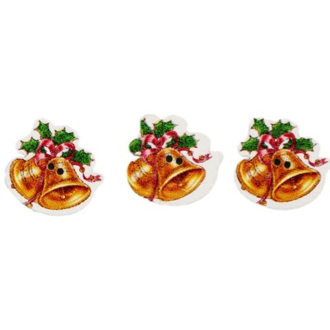 Titanum Dekoracje drewniane Titanum Craft-Fun Series Dzwonki bożonarodzeniowe do przyszycia