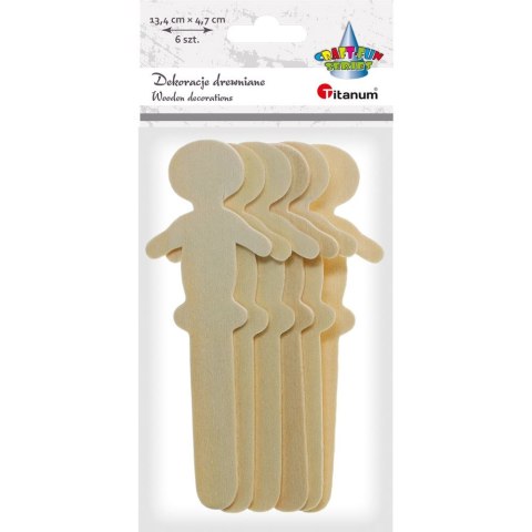 Titanum Ozdoba drewniana Craft-Fun Series patyczki z dekoracją Titanum (175047X)