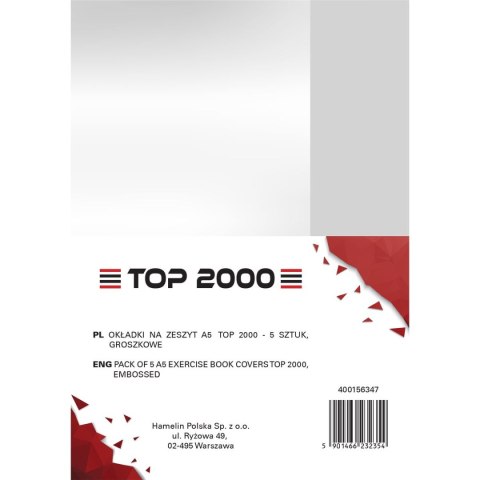Top 2000 Okładka Top 2000 90 mic A5 (400156347) Top 2000 Okładka Top 2000 90 mic A5 (400156347)