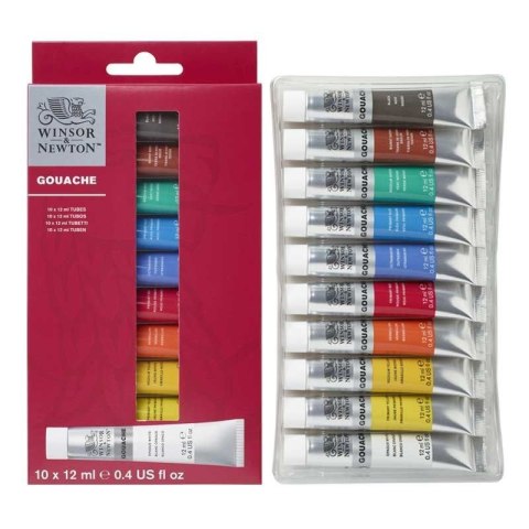 Winsor Farba gwasz 12ml 10 kolor. Winsor (890001)