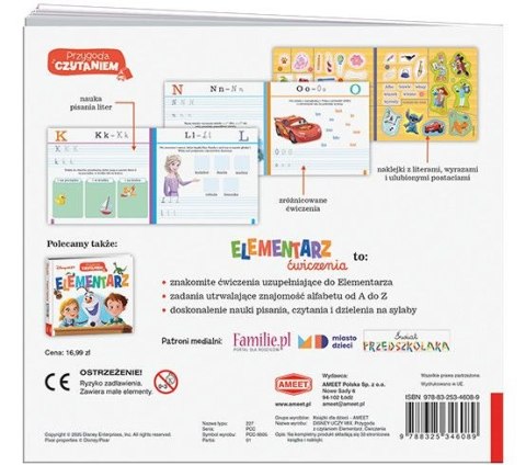 Ameet Książeczka edukacyjna Przygoda z Czytaniem. Elementarz. Ćwiczenia Ameet (PCC 9305)