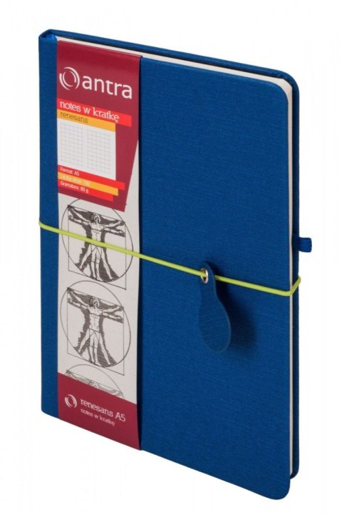 Antra Notes (notatnik) RENESANS NIEBIESKI A5 96k. krata Antra
