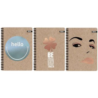 Beniamin Kołozeszyt (kołonotatnik) Kraft Liner Hs 70g Beniamin