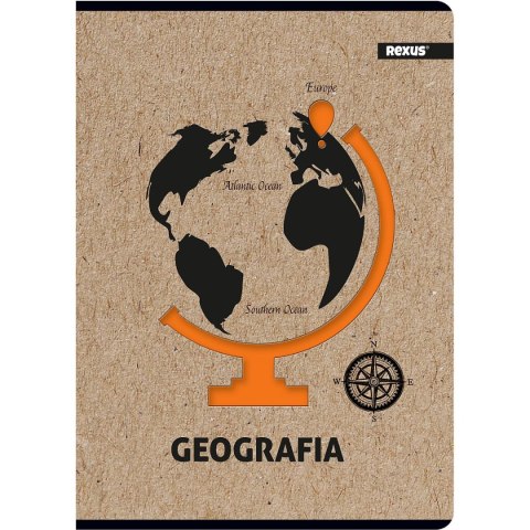 Beniamin Zeszyt Kraft Liner geografia A5 58k. 70g krata [mm:] 147x209 Beniamin (8423)