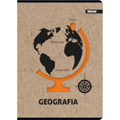 Beniamin Zeszyt Kraft Liner geografia A5 58k. 70g krata [mm:] 147x209 Beniamin (8423)