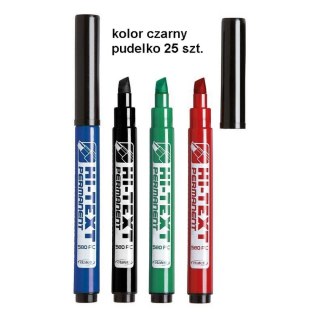 Fibracolor Marker permanentny Fibracolor Hi-Text 580/PB czarny 6,0mm ścięta końcówka