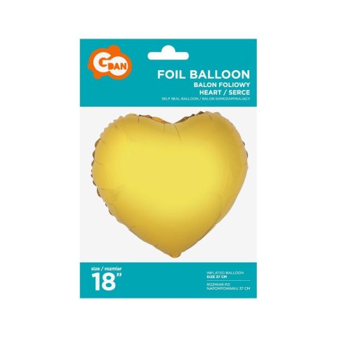 Godan Balon foliowy Godan serce złote 18 18cal (FG-S36ZL) Godan Balon foliowy Godan serce złote 18 18cal (FG-S36ZL)