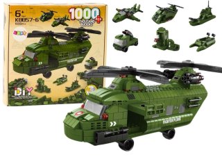 Lean Klocki konstrukcyjne Lean Helikopter Wojskowy Militarny Zielony 1000 El (18320)