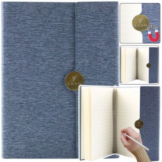 Lean Notes Lean Biurowy Na Magnes Notatnik Z Obiciem Szary A5 95k. linia [mm:] 210x150 (20685)